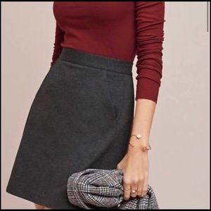 Anthropologie Grey Skirt